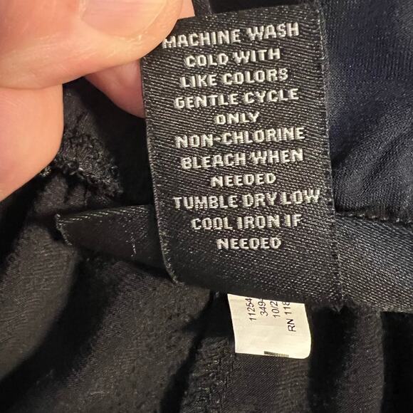 Lane Bryant Black Wide Leg Pull On Style Culott Pants Size 10/12 - Picture 4 of 8